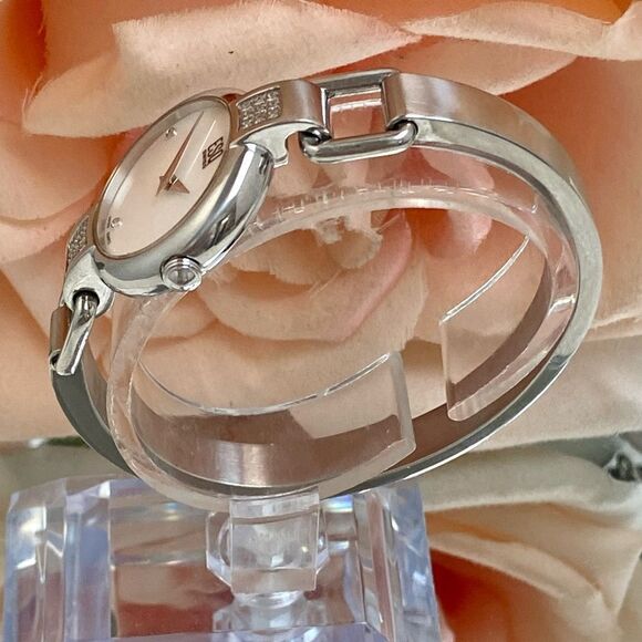 ESQ by Movado Diamond Accented Swiss Quartz Bangle Watch Mother of Pearl - Picture 7 of 14